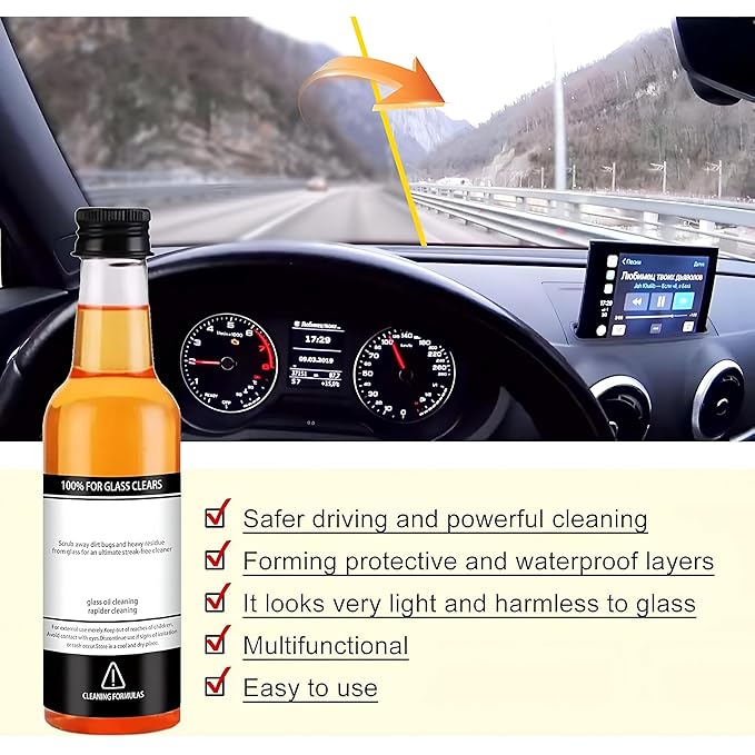 Windshield Car Glass Oil Film Cleaner 🔥{BUY 1 GET 1 FREE}🔥