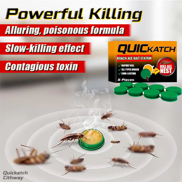 Quickatch™ Roach Ace Bait Station (Buy 1 Get 1 Free)